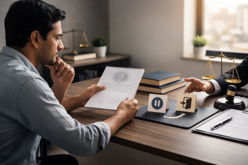 Is Judicial Separation mandatory before divorce? pause vs exit decision cards